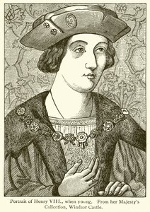 Portret Henryka VIII, gdy młody autorstwa English School