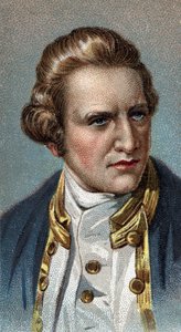 Portrait of James Cook - Portrait of James Cook (1728 - 1779), brytyjski nawigator - Z serii „” Leaders of Men”” - Chromolitografia - Szkoła angielska, XX wiek - autorstwa English School