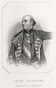 Portret Johna Mannersa, markiza Granby, 1835 autorstwa English School