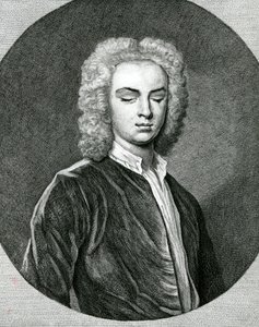 Portret Johna Stanleya (1712-86) (grafika) autorstwa English School