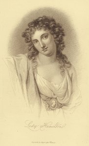 Portret Lady Hamilton (grafika) autorstwa English School