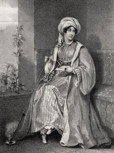 Portret lady Hester Stanhope, autorstwa English School