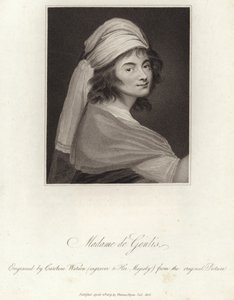 Portret Madame de Genlis autorstwa English School