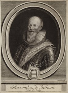Portret Maksymiliena de Bethune, księcia Sully autorstwa English School