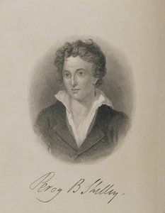 Portret Percy Bysshe Shelleya (1792-1822), autorstwa English School