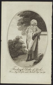 Portret księcia Fryderyka, księcia Yorku i Albany autorstwa English School
