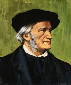 Portret Richarda Wagnera, kompozytora Latającego Holendra autorstwa English School