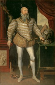 Portret Roberta Dudleya, hrabiego Leicester (ok. 1532-88), 1585