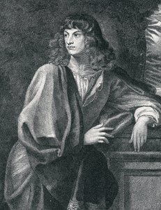 Portret Roberta Spencera (1641-1702), 2. hrabiego Sunderland, z „Historii narodu brytyjskiego” autorstwa English School