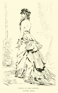 Portret Sary Bernhardt autorstwa English School