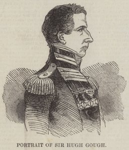 Portret Sir Hugh Gough (rycina) autorstwa English School