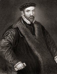 Portret Sir Nicholasa Bacona (1510-1579) z Lodges British Portraits, 1823