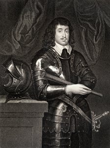 Portret Spencera Comptona (1601-43) 2. hrabia Northampton, z Lodges British Portraits, 1823 autorstwa English School
