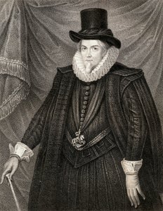 Portret Thomasa Cecila, 1. hrabiego Exeter, z Lodges British Portraits, 1823