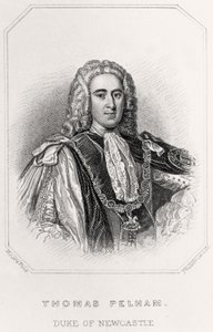 Portret Thomasa Pelhama, księcia Newcastle, 1835 autorstwa English School