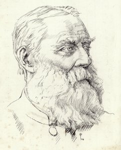Portret Waltera Skeata autorstwa English School