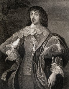 Portret Williama Villiersa (1613-43) wicehrabiego Grandisona, z Lodges British Portraits, 1823 autorstwa English School