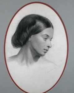 Portret dziewczyny autorstwa English School