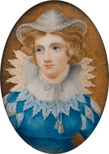Portret damy, o której mówi się, że jest Marią Królową Szkotów, ok. 1800-99 (olej na płótnie) autorstwa English School