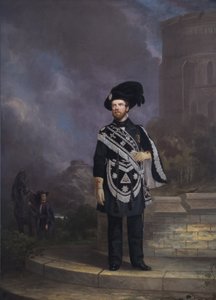 Portret templariusza masońskiego, połowa XIX wieku autorstwa English School
