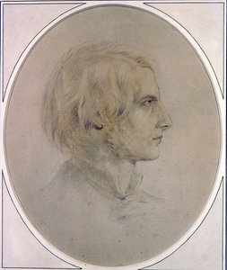 Portret dżentelmena (ołówek i pranie na papierze) autorstwa English School