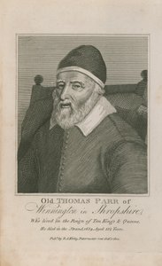 Portret starego Thomasa Parr autorstwa English School