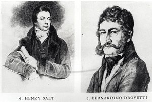 Portrety Henryka Salta (1780-1827) i Bernardino Drovettiego (1776-1852) autorstwa English School