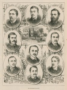 Portrety załogi Cambridge z 1877 r. autorstwa English School