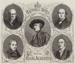 Portrety prezesów Akademii Królewskiej autorstwa English School