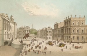 Poczta, Dom Rejestru i Wzgórze Calton - Edynburg autorstwa English School