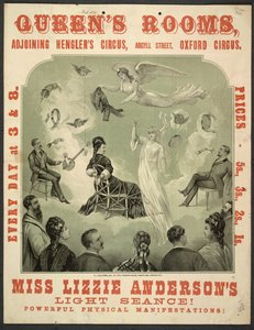 Plakat do „Seansu świetlnego panny Lizzie Anderson!” w Queen