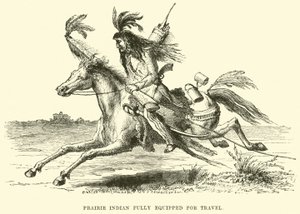 Prairie Indian w pełni wyposażony do podróży autorstwa English School