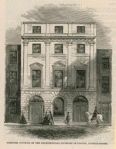 Pomieszczenia zajmowane przez stowarzyszenia architektoniczne Londynu, Conduit Street, Londyn autorstwa English School