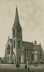 Kościół prezbiteriański, Ipswich (litografia) autorstwa English School