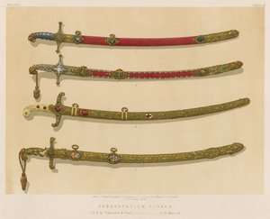 Prezentacja mieczy autorstwa English School