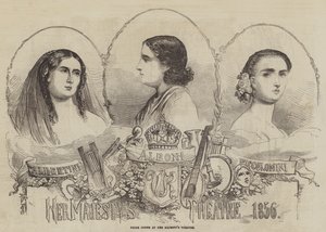 Premier Donne w Teatrze Jej Królewskiej Mości, 1856 autorstwa English School