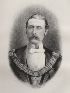 Książę Artur William Patrick, książę Connaught i Strathearn, grawerowane przez C. Laurie, z „Historii masonerii, tom I”, wydanej przez Thomasa C. Jacka, Londyn, 1883 autorstwa English School