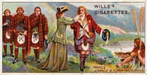 Książę Charlie i Flora Macdonald autorstwa English School