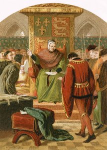Książę Henryk przed sędzią Gascoigne autorstwa English School