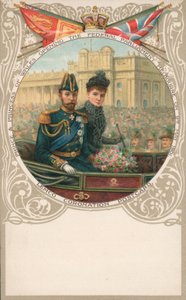Książę i księżna Walii, otwarcie parlamentu federalnego, Melbourne, 9 maja 1901 r autorstwa English School