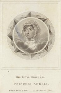 Księżniczka Amelia z Wielkiej Brytanii autorstwa English School