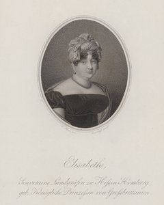 Księżniczka Elżbieta Wielkiej Brytanii (grawerowanie) autorstwa English School