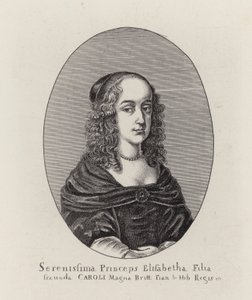 Księżniczka Elżbieta, druga córka króla Karola I (grafika) autorstwa English School