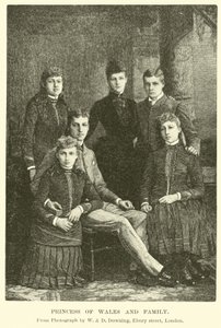 Księżniczka Walii i rodzina autorstwa English School