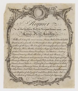 Printseller, Regnier, karta handlowa autorstwa English School