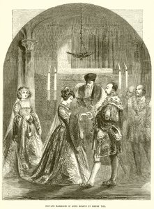 Prywatne małżeństwo Anny Boleyn z Henrykiem VIII autorstwa English School