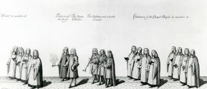 Procesja z okazji koronacji Jakuba II, 1687 autorstwa English School