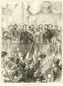 Proklamacja Komuny, marzec 1871 autorstwa English School
