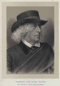 Profesor John Stuart Blackie (grafika) autorstwa English School