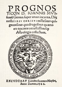 Prognozy na rok 1544, Jo. Mussemius, druk J. Mayler, 1544 autorstwa English School